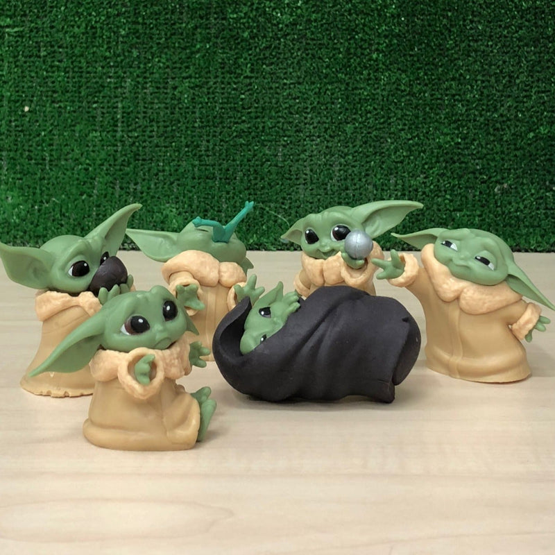 Kit De Muñecos Baby Yoda Por 6 Unidades + Envio Gratis