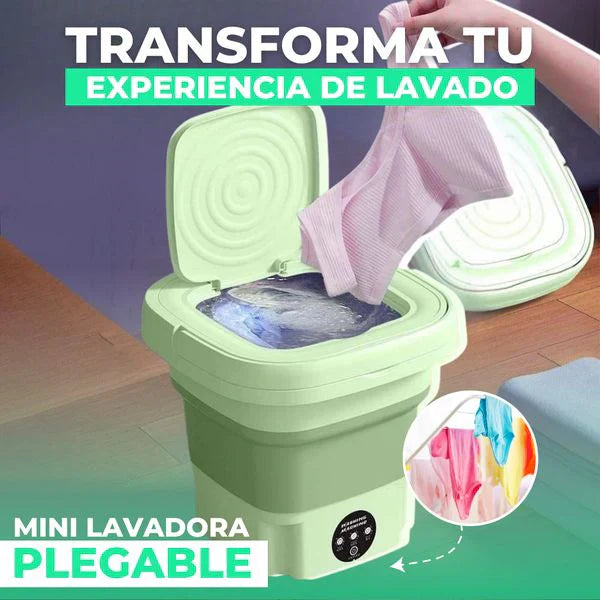 Mini Lavadora y centrífuga Portátil Plegable🧼 ¡Lava tu ropa en cualquier lugar - ENVÍO GRATIS