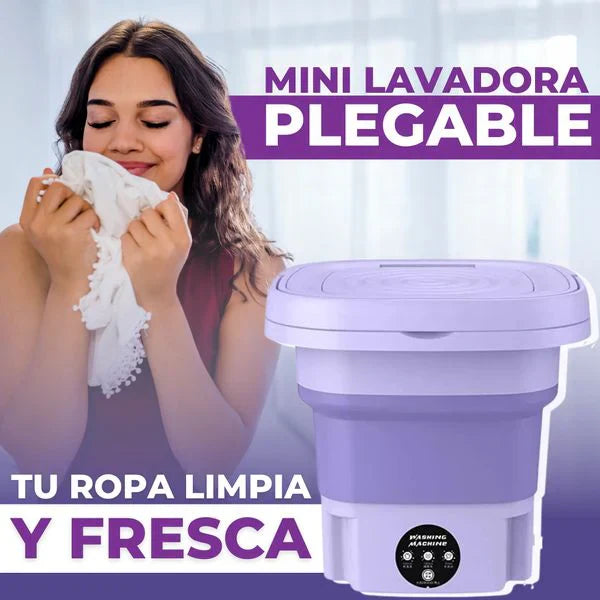 Mini Lavadora y centrífuga Portátil Plegable🧼 ¡Lava tu ropa en cualquier lugar - ENVÍO GRATIS